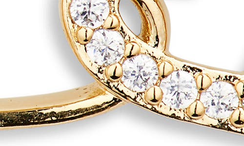 Nadri Sweethearts Set Of 2 Cubic Zirconia Round & Heart Stud Earrings In Gold