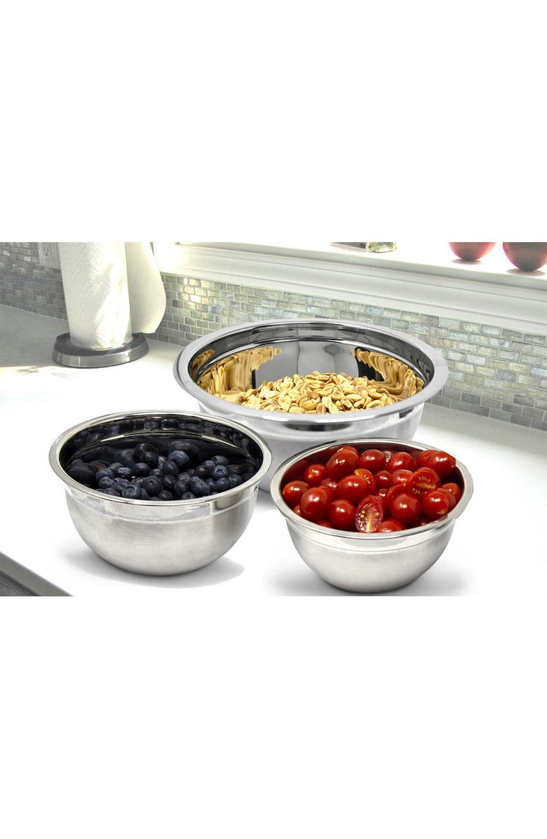 GLOMERY Stainless Steel Mixing Bowls and Airtight Lids - Set of 5, Alternate, color,