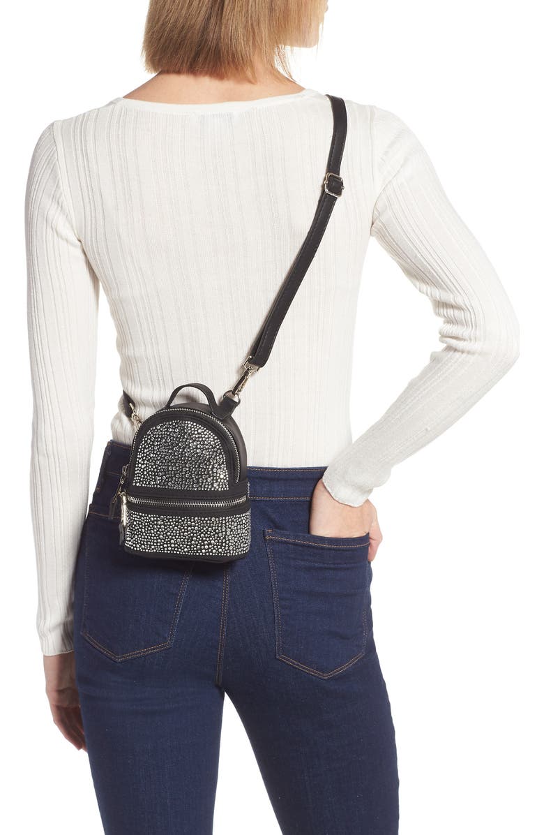 Steve Madden Micro Crystal Embellished Crossbody Bag, Alternate, color,
