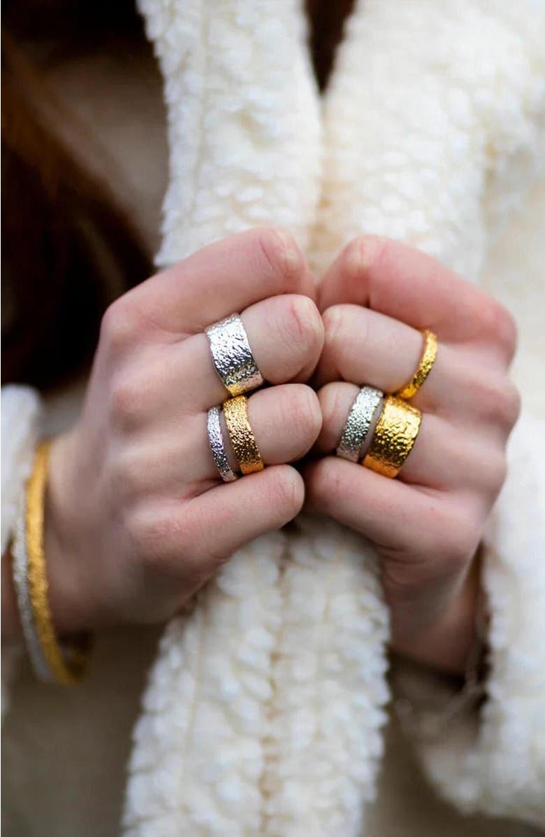 Lucy Quartermaine Hula Middle Ring, Alternate, color, Sterling Silver