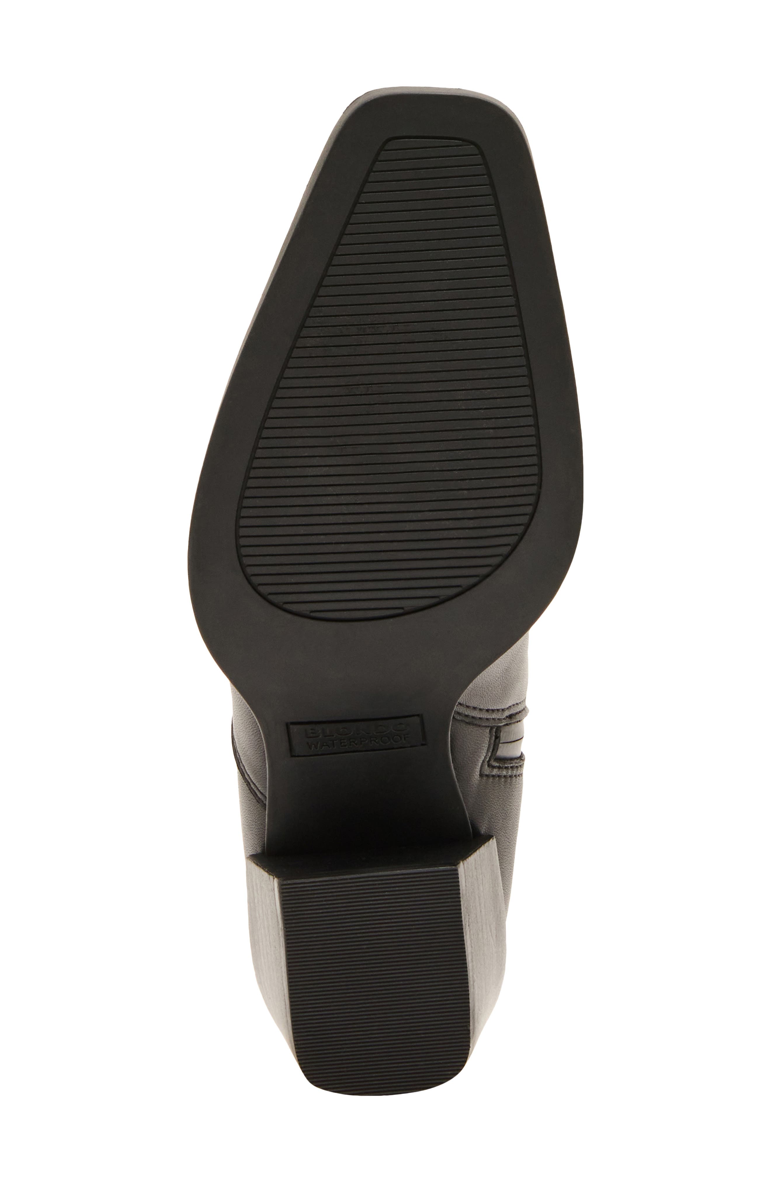 Dessie Waterproof Bootie, Alternate, color, BLACK LEATHER