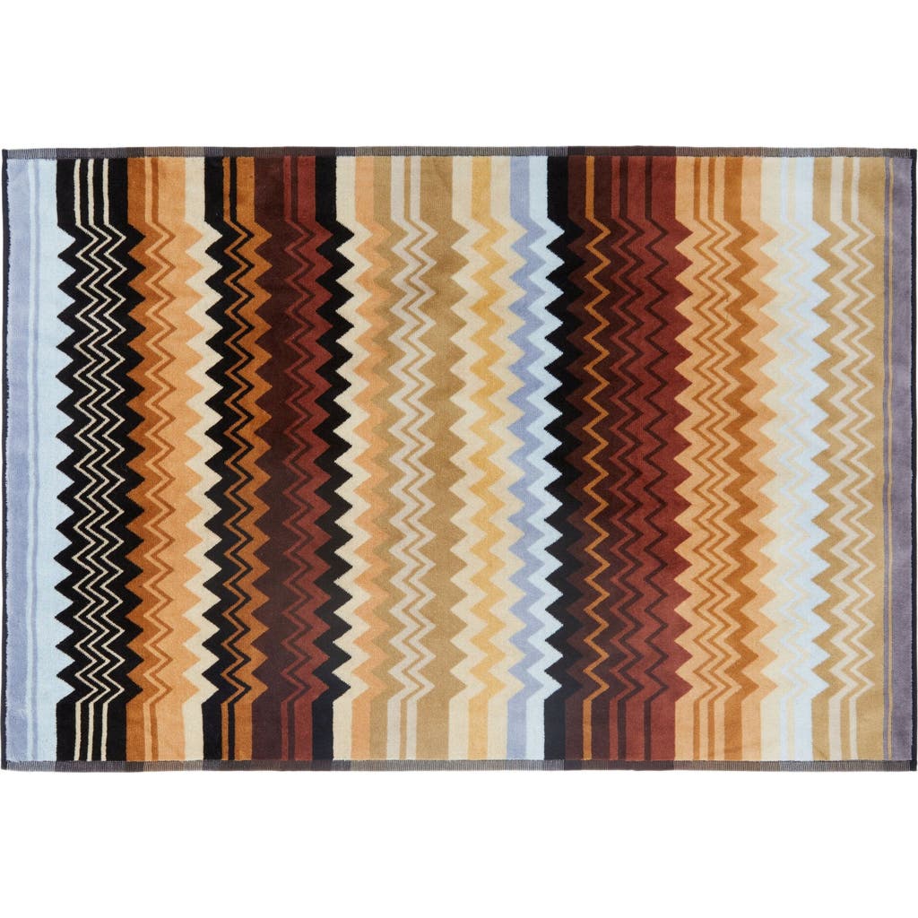 Missoni Home Giacomo Bath Mat 90x60 In Brown