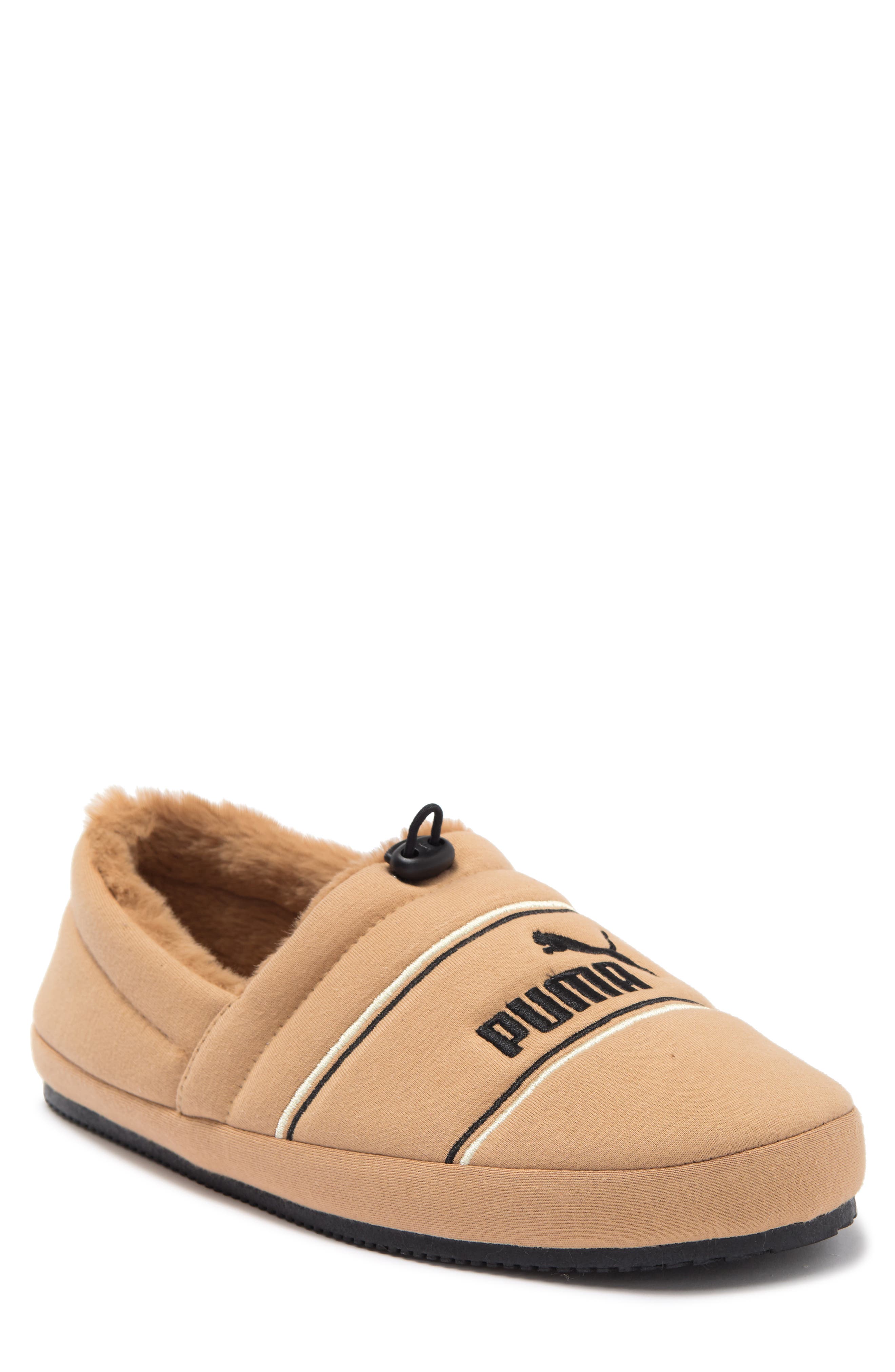 PUMA Tuff Moc Jersey Faux Fur Lined Slipper, Main, color, 