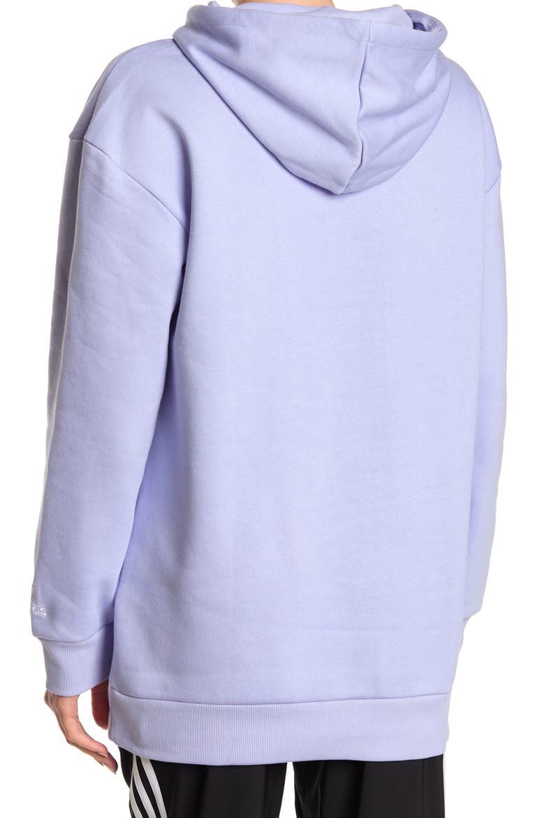 Drawstring Logo Hoodie, Alternate, color, VIOLET TONE/WHITE