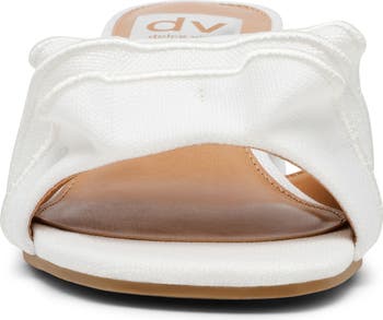 Linnen Slide Sandal