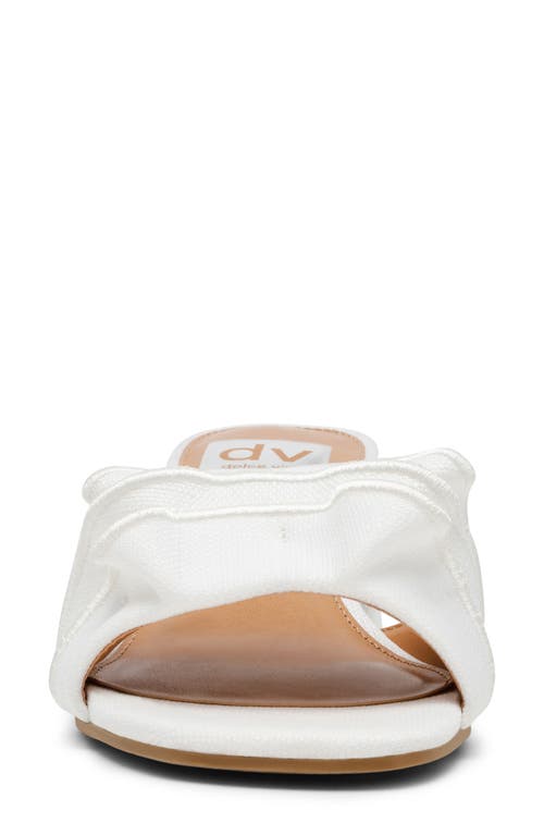 Dolce Vita Dv By  Linnen Slide Sandal In Ivory