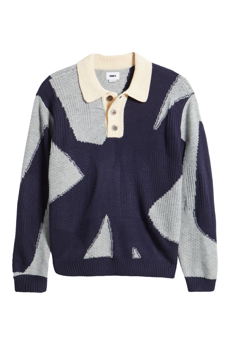 Luca Mix Stitch Sweater, Alternate, color, HEATHER GREY MULTI