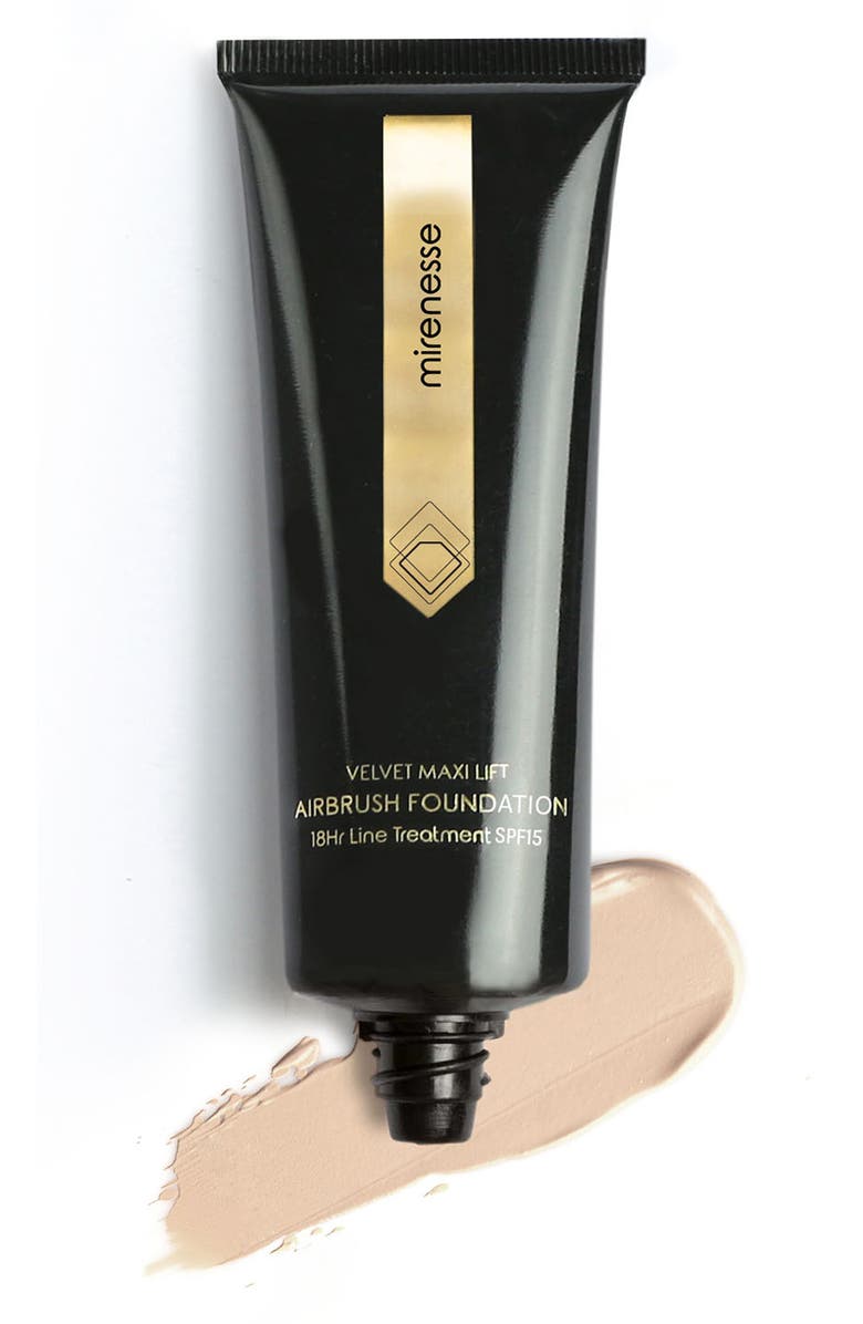 MIRENESSE Velvet Maxi Lift Airbrush Line Treatment 18HR Foundation - 21 Vienna, Main, color,