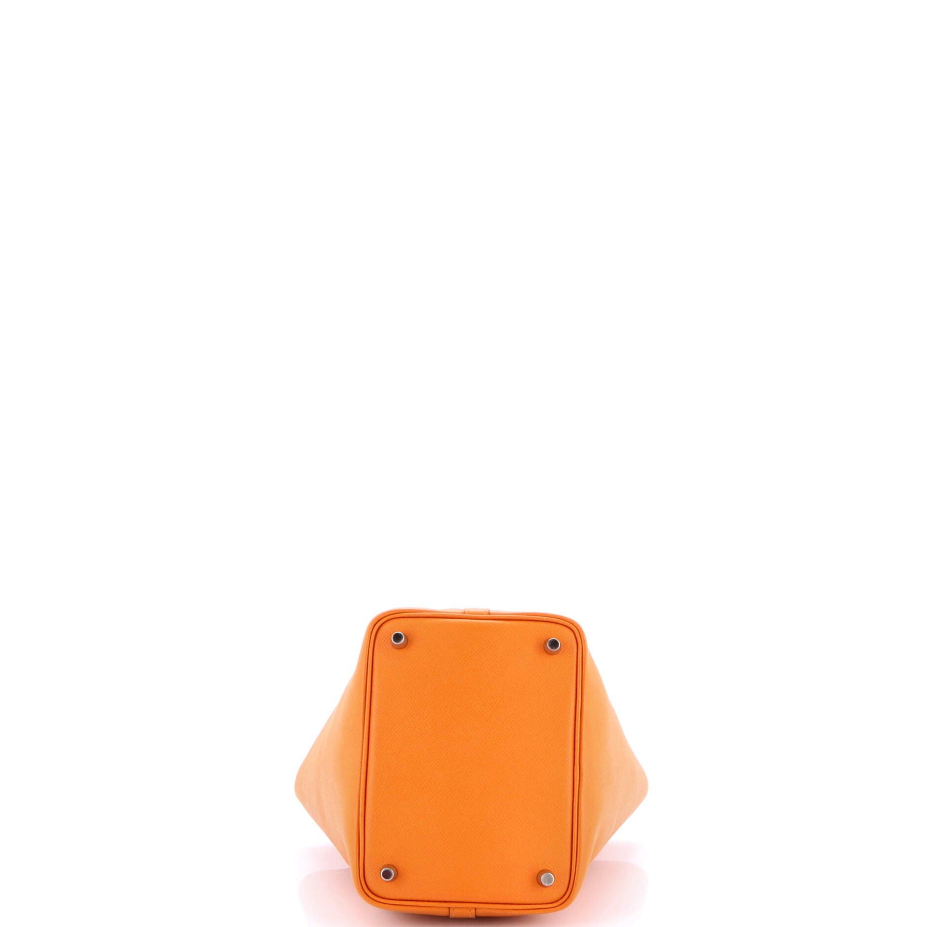 Pre-Owned Hermes Picotin Lock Bag Tressage Epsom PM, Alternate, color, Abricot/Rose Azalee/Gold