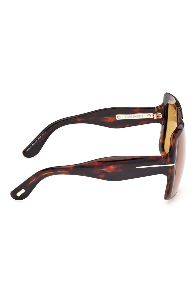 55mm Square Sunglasses, Alternate, color, DARK HAVANA/ BROWN