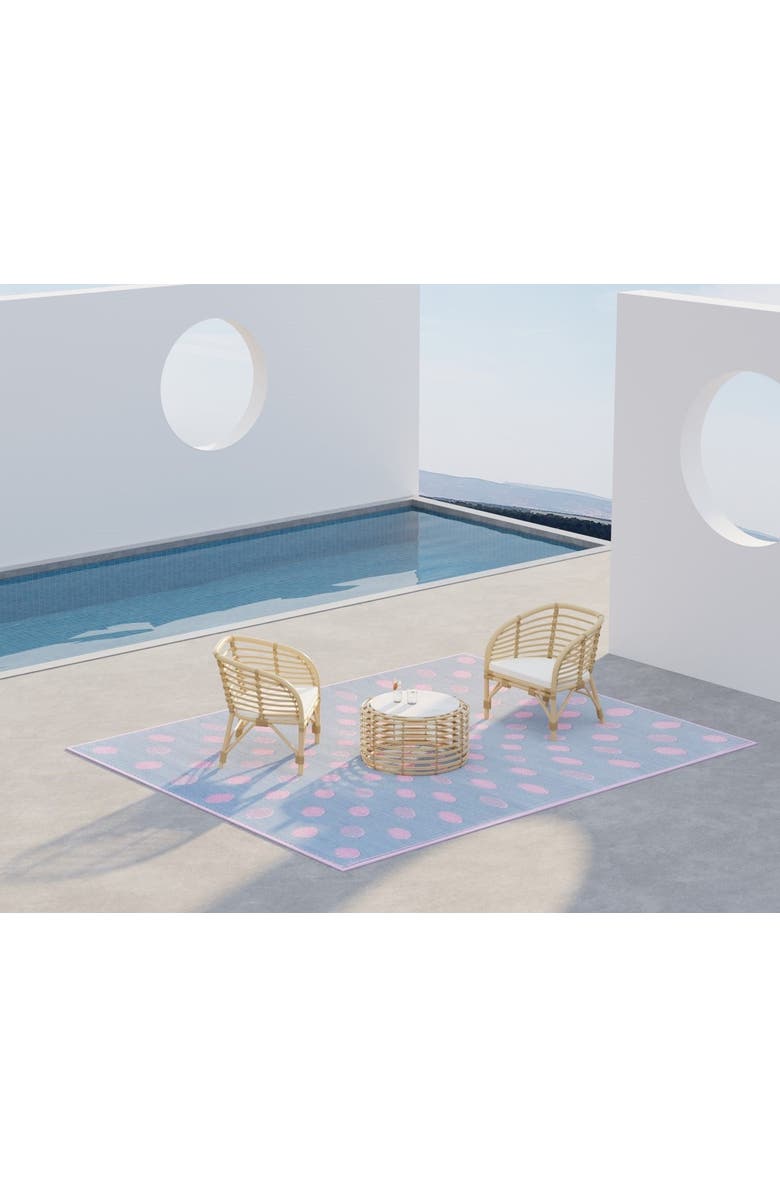 Mad Mats Dots Rug, Alternate, color, Pink Grey - 6'X9'