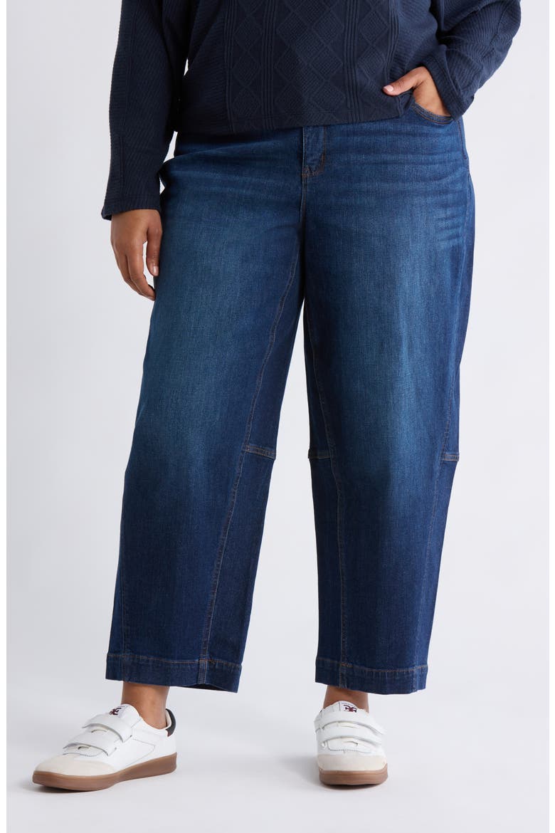 Relaxed Barrel Leg Jeans, Main, color, INDIGO
