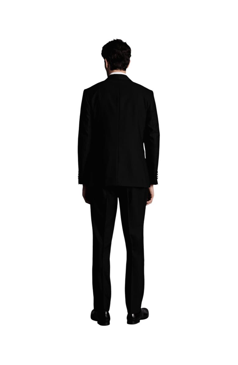 Charles Tyrwhitt Shawl Dinner Suit Jacket, Alternate, color, Black