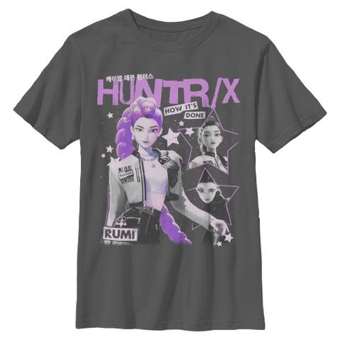 Boy's KPop Demon Hunters Pop Star Huntrix Rumi  Graphic T-Shirt