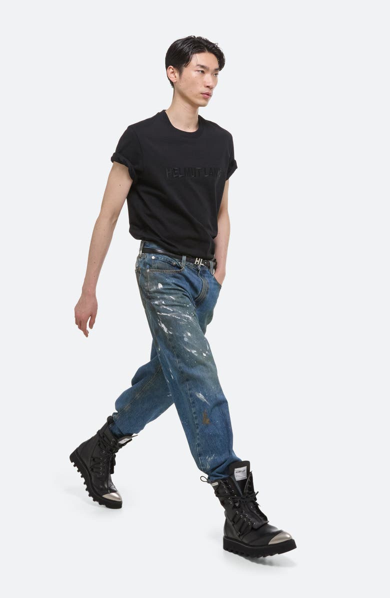 Helmut Lang Tonal Embroidered Logo T-Shirt, Alternate, color,