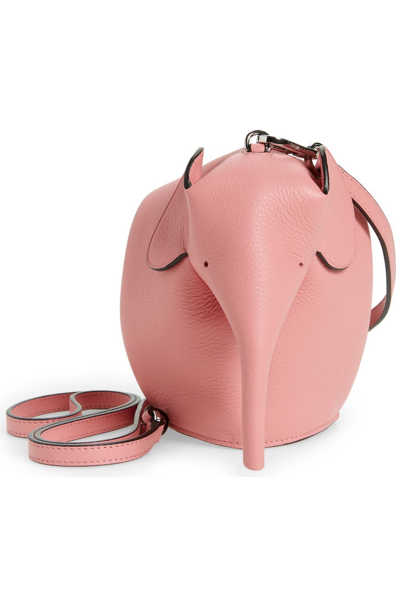 Loewe Mini Elephant Leather Crossbody Bag, Alternate, color,