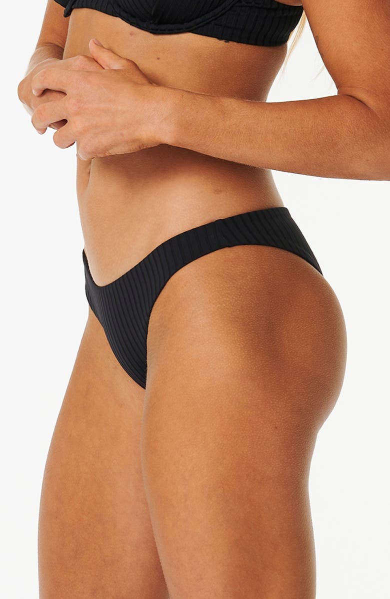 Rip Curl Premium Surf Hipster Bikini Bottoms, Alternate, color, Black
