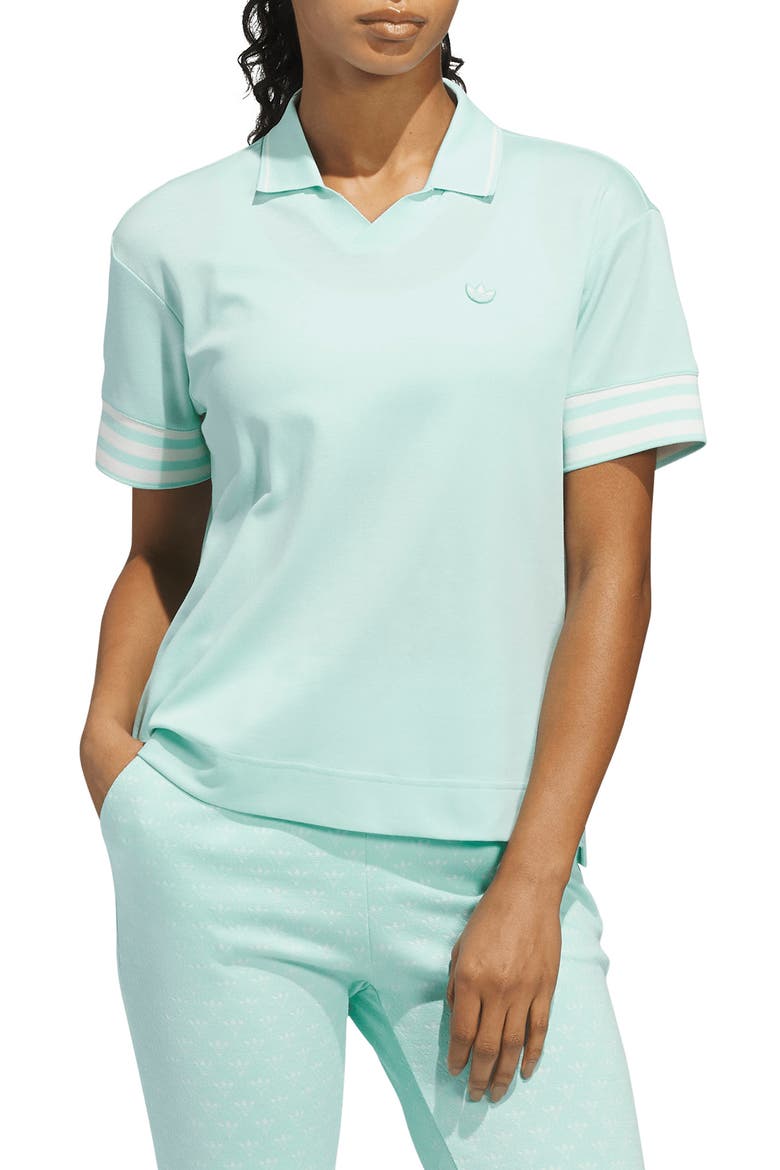 Originals 3-Stripes Polo, Main, color, CLEAR MINT