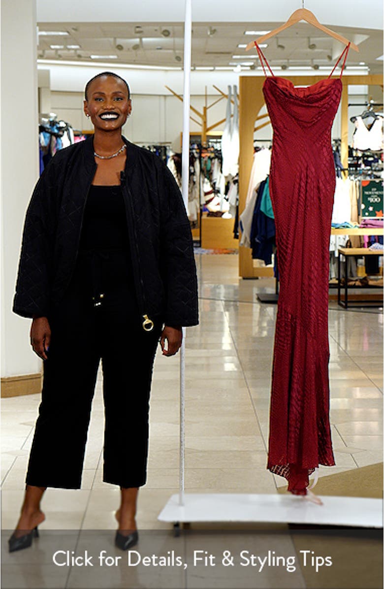 Nalani Satin Burnout Gown, sales video thumbnail