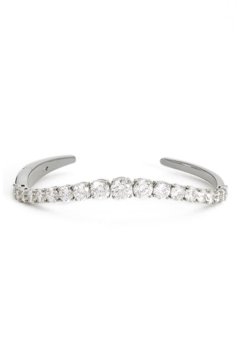 Occasion Crystal Cuff, Main, color, SILVER