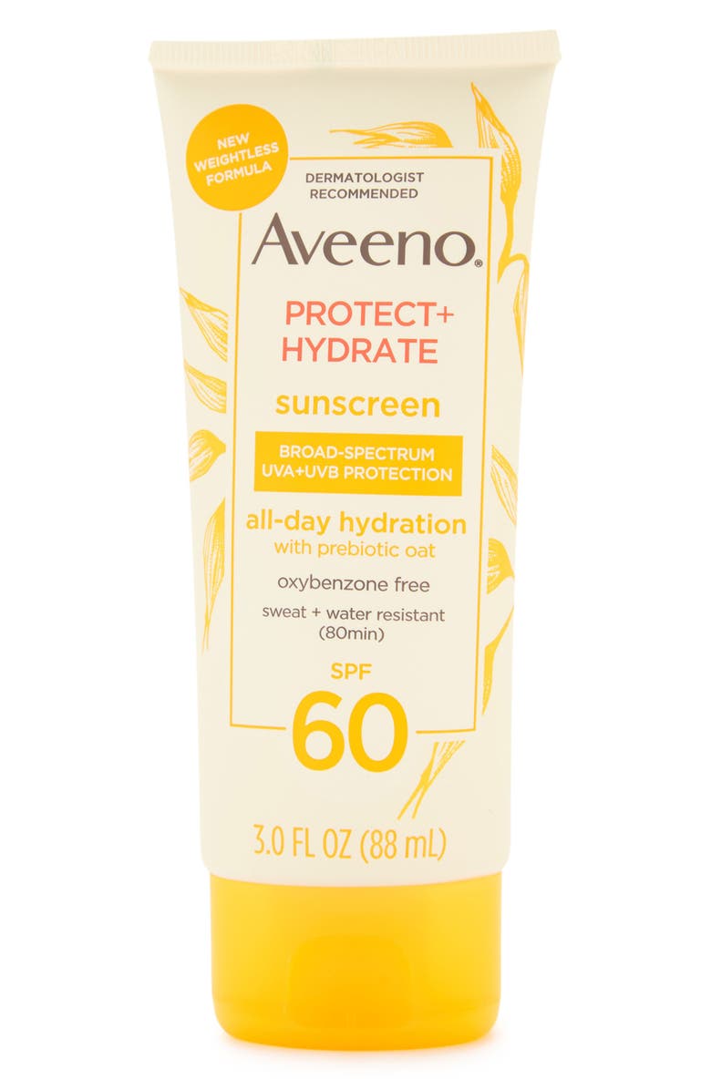 AVEENO Protect Hydration Sunscreen Lotion, Main, color, 