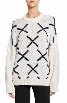 Theory Merino Wool Argyle Sweater
