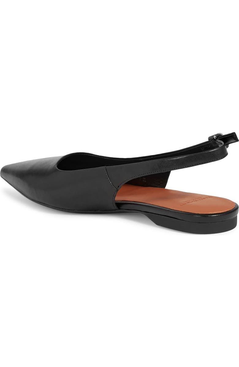 Vagabond Shoemakers Hermine Pointed Toe Slingback Flat, Alternate, color, Black