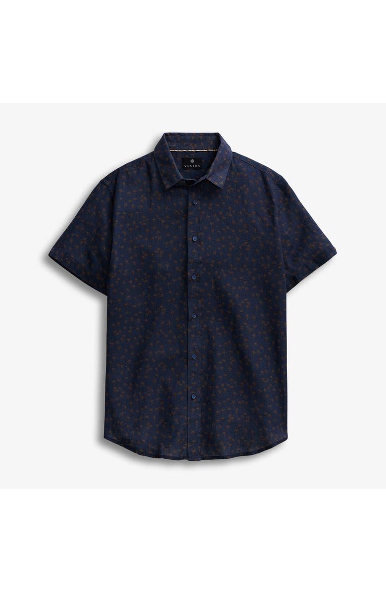 Vustra West Coast Palms Printed Linen Shirt, Alternate, color, 