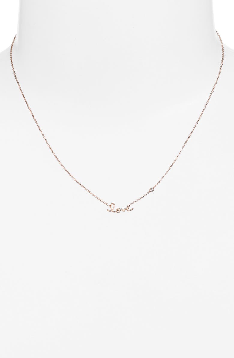 Syd by Sydney Evan Love Necklace, Alternate, color, 