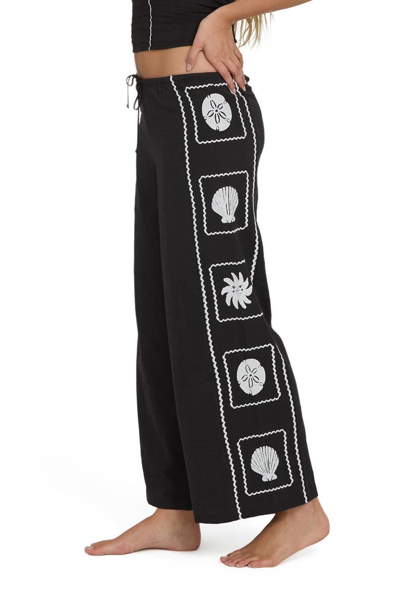 Billabong Sea Side Dream Drawstring Pants, Alternate, color, Black Sands