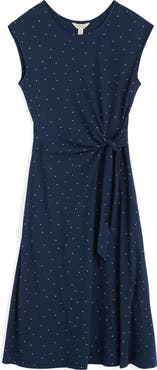 Seasalt Cornwall Fettling Tie Waist Jersey Midi Dress