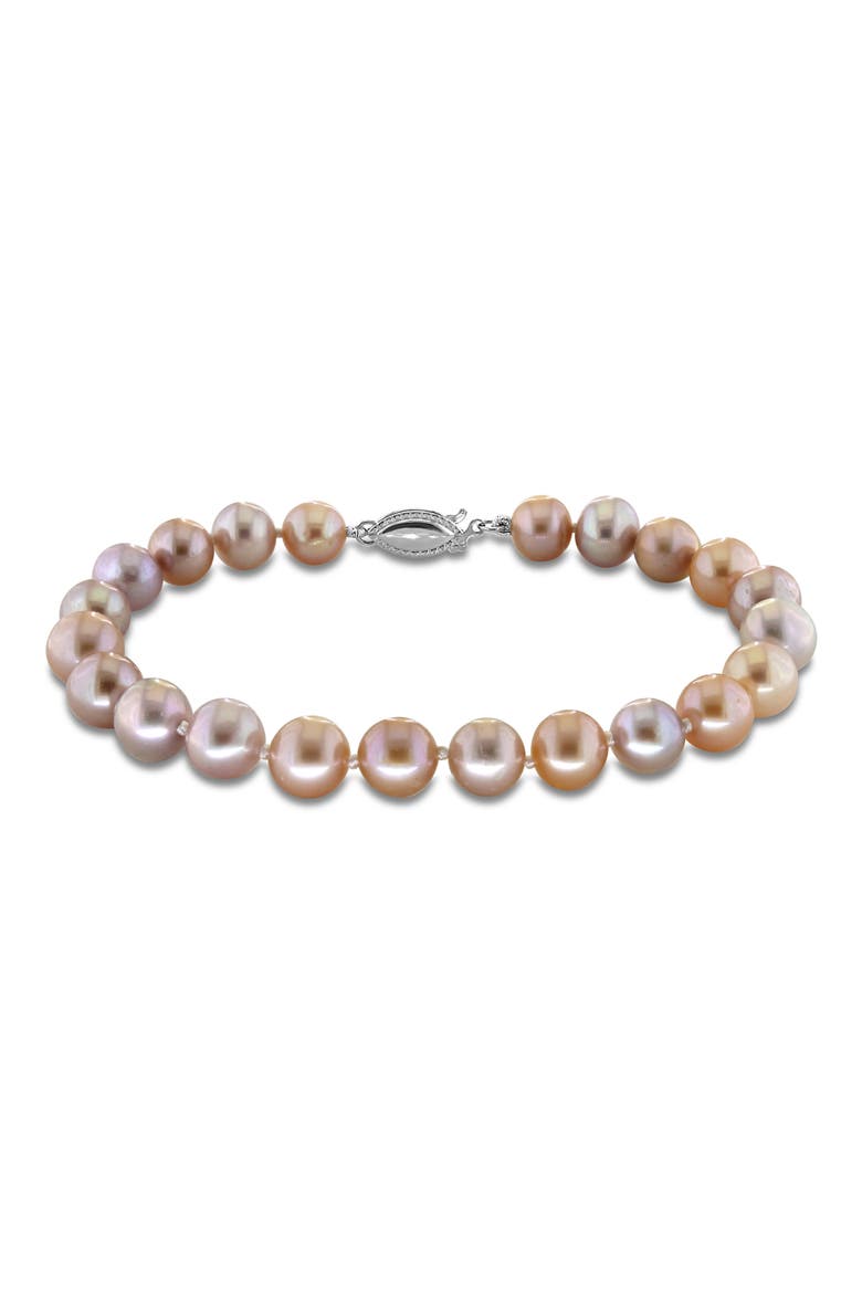 Multicolor Cultured Pearl Strand Bracelet, Main, color, PINK