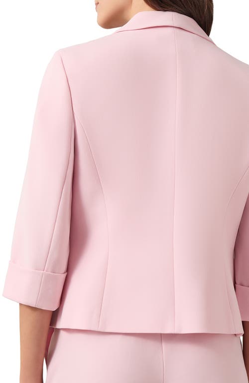Kasper Shawl Collar Stretch Crepe Blazer In Tutu Pink