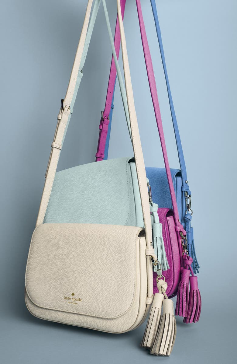 Kate Spade New York 'orchard street - penelope' tassel leather crossbody bag, Alternate, color,