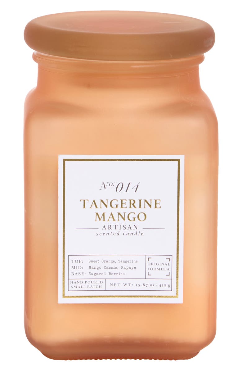 PORTOFINO CANDLES Tangerine Mango Artisan Candle, Main, color,