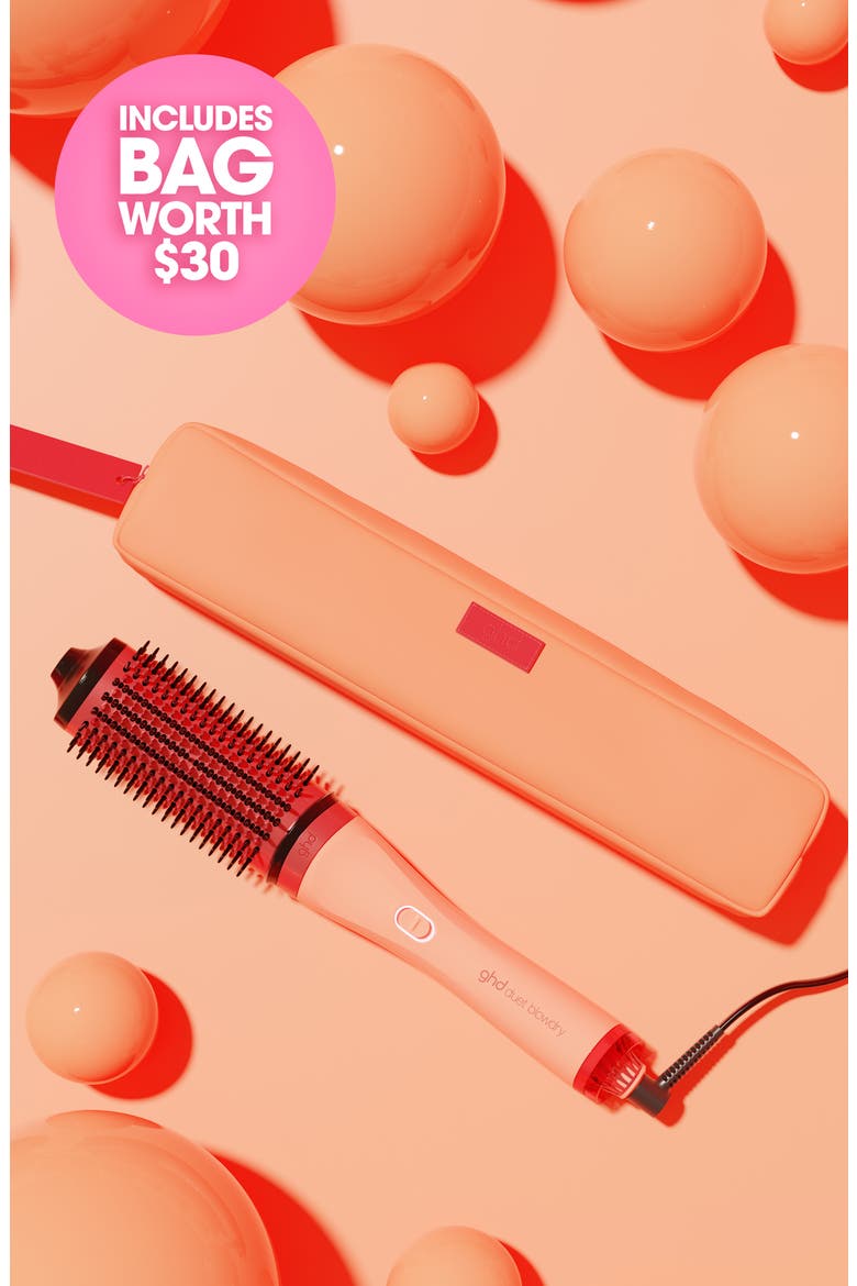 Duet Blowdry 2-in-1 Hair Dryer Brush in Sun-Kissed Peach, Alternate, color, PEACH