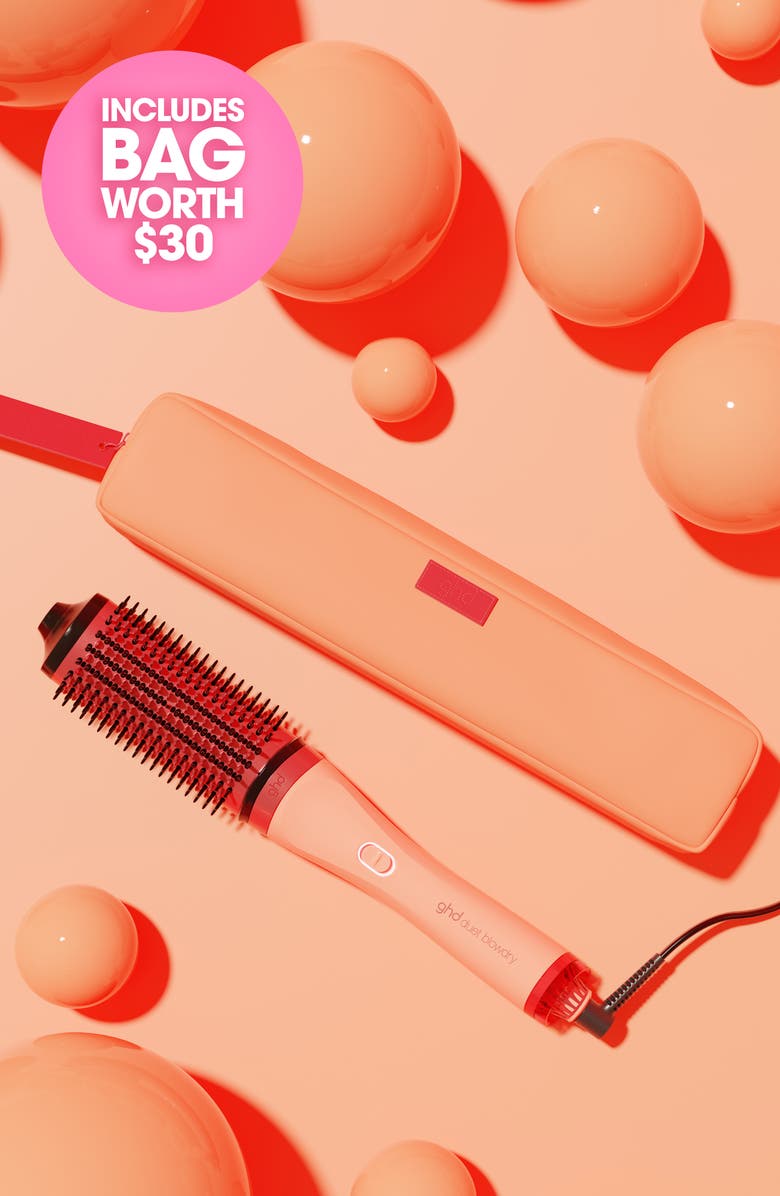 ghd Duet Blowdry 2-in-1 Hair Dryer Brush in Sun-Kissed Peach, Alternate, color, Peach