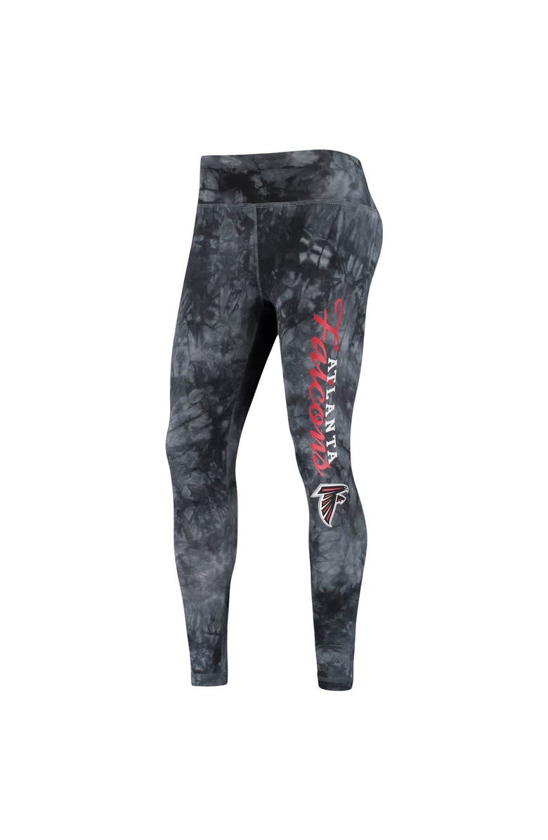 CONCEPTS SPORT Women's Concepts Sport Black Atlanta Falcons Burst Tie-Dye Leggings, Alternate, color,