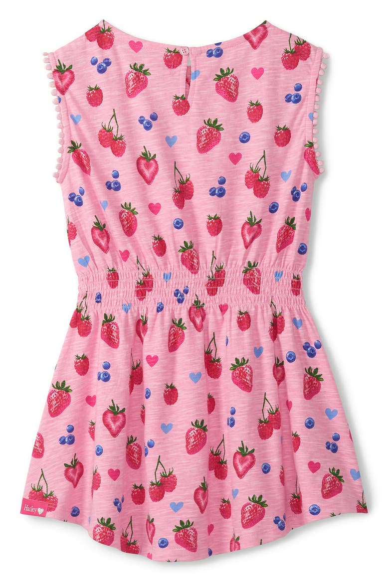 Kids' Summer Berries Smocked Waist Dress, Alternate, color, PINK
