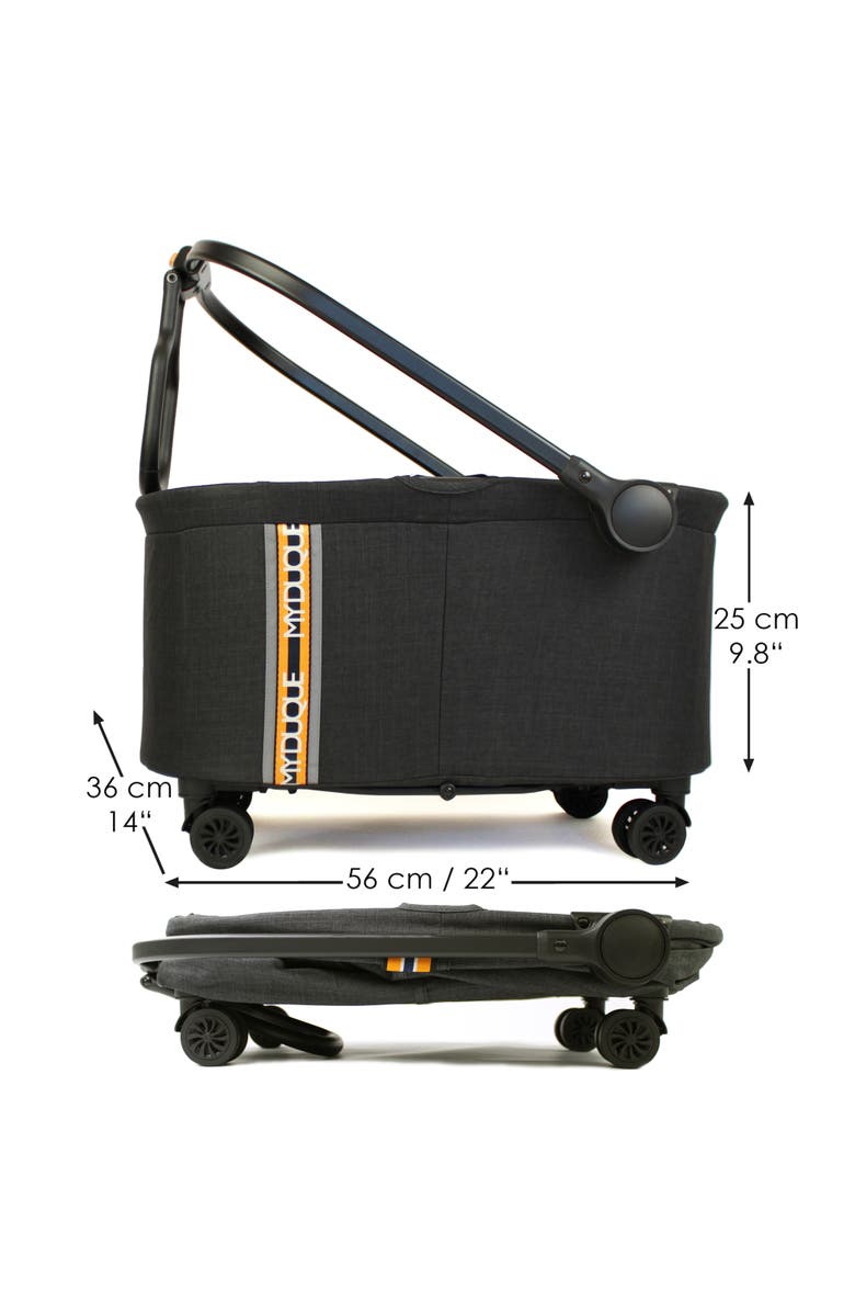 My Duque MULTI Bicycle Pannier Basket Utility Cart, Alternate, color, Black