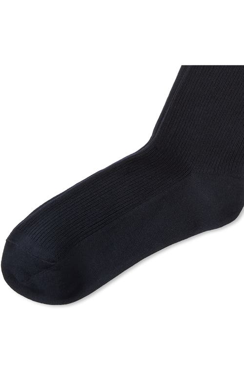 Polo Ralph Lauren Cotton Blend Rib Knee High Socks In Blue