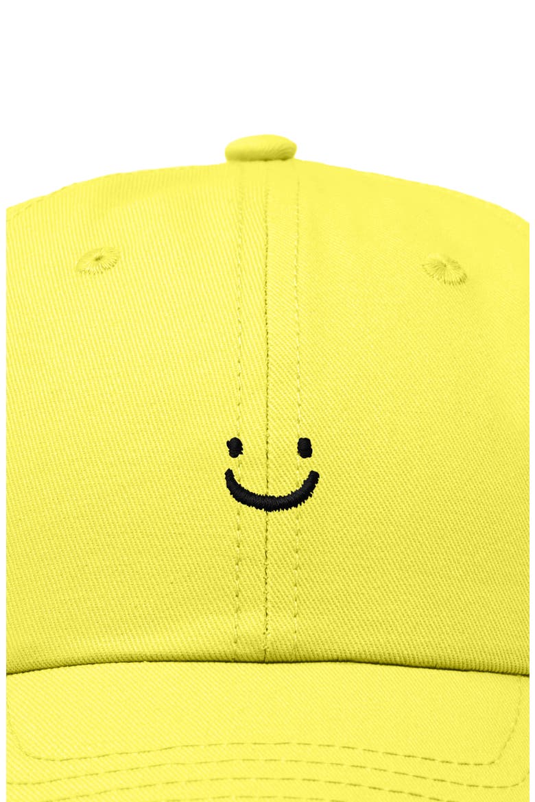 Lil Smile Embroidered Casual Hat, Alternate, color, Yellow