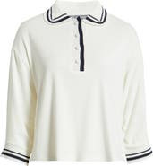 Wit & Wisdom Crochet Stripe Top