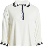 Wit & Wisdom Crochet Stripe Top