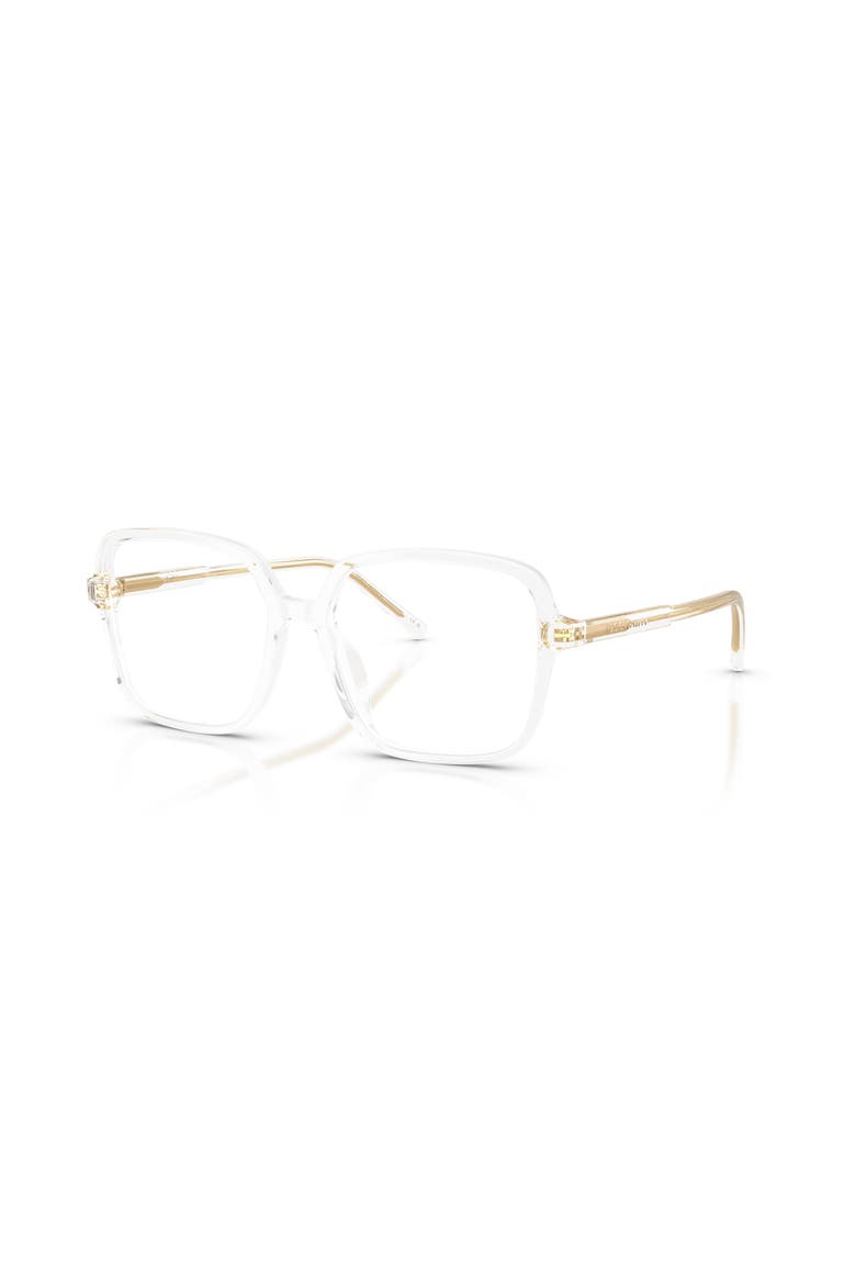 55mm Square optical glasses, Main, color, Transparent
