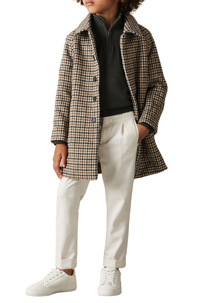 Reiss Kids' Blackhall Jr. Wool Quarter Zip Pullover, Alternate, color, 