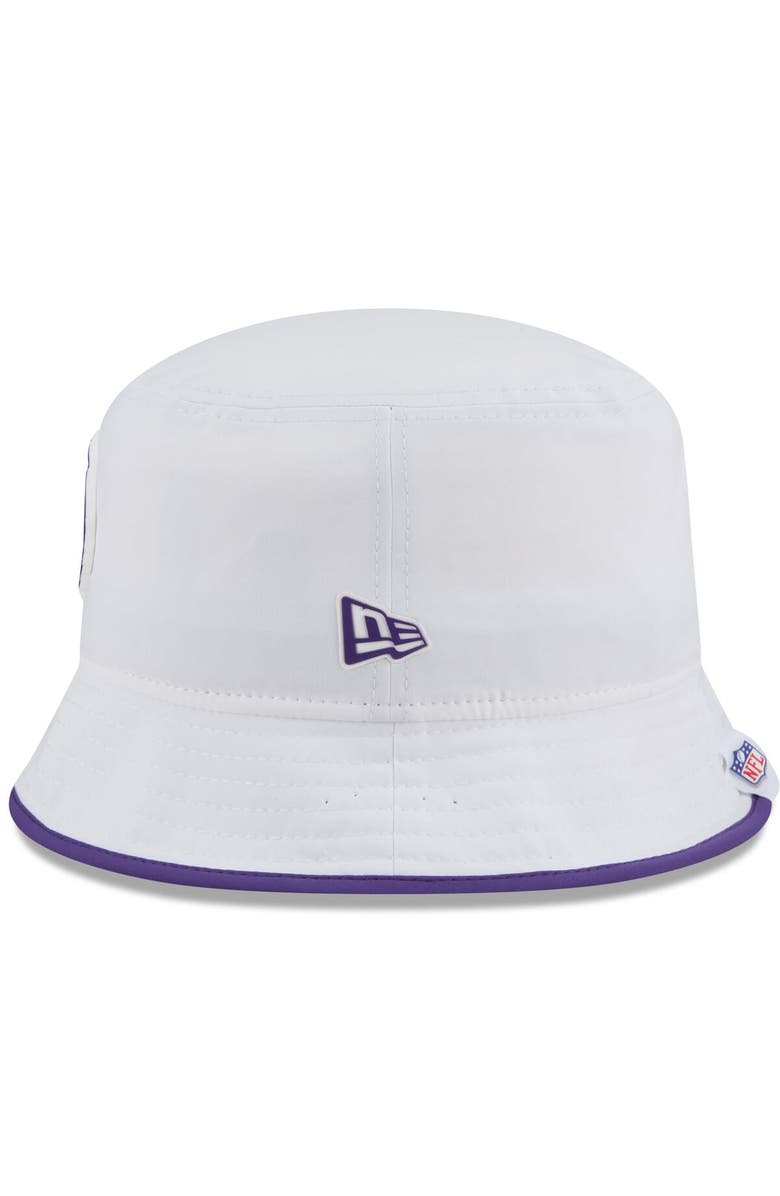 New Era Men's New Era  White Minnesota Vikings 2025 NFL Training Camp Stretch Bucket Hat, Alternate, color, 
