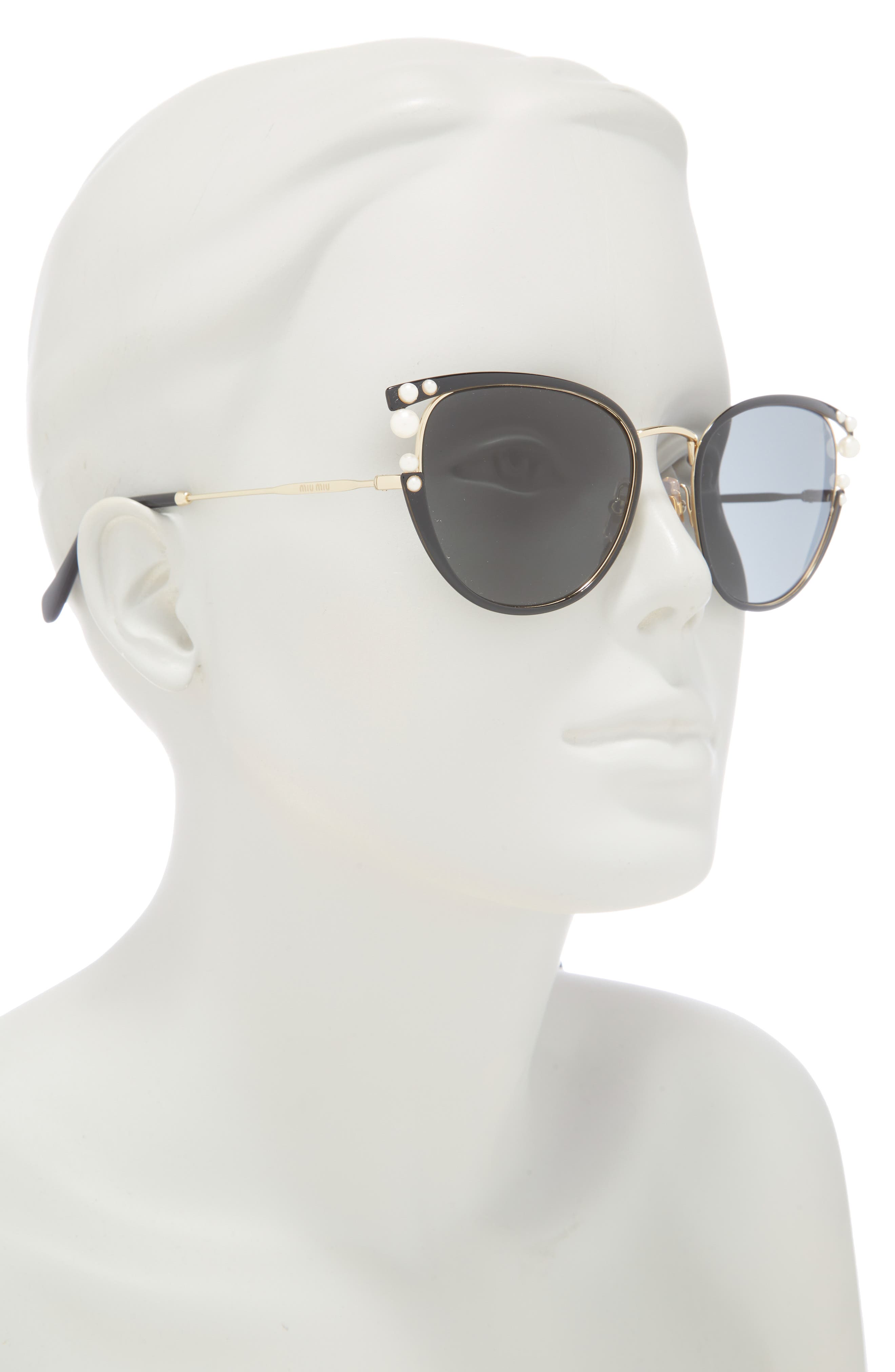 Miu Miu 55mm Polarized Cat Eye Sunglasses (Men) | Nordstromrack