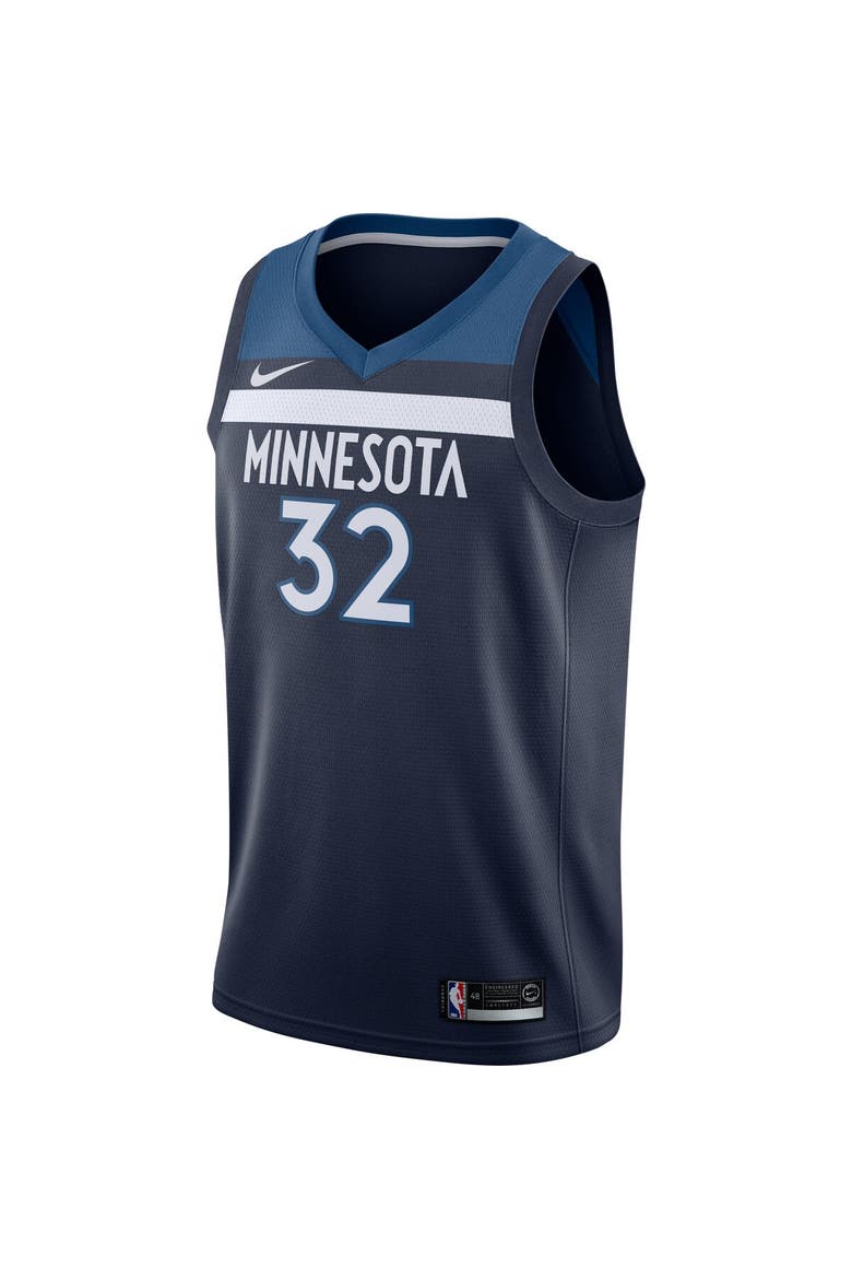 Men's Nike Karl-Anthony Towns Navy Minnesota Timberwolves Swingman Jersey - Icon Edition, Alternate, color, Navy