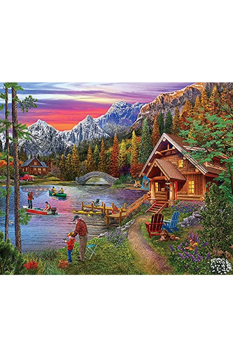 Sunsout Stone Bridge Lake 1000 piece Jigsaw Puzzle for Adults, Alternate, color, Multicolor
